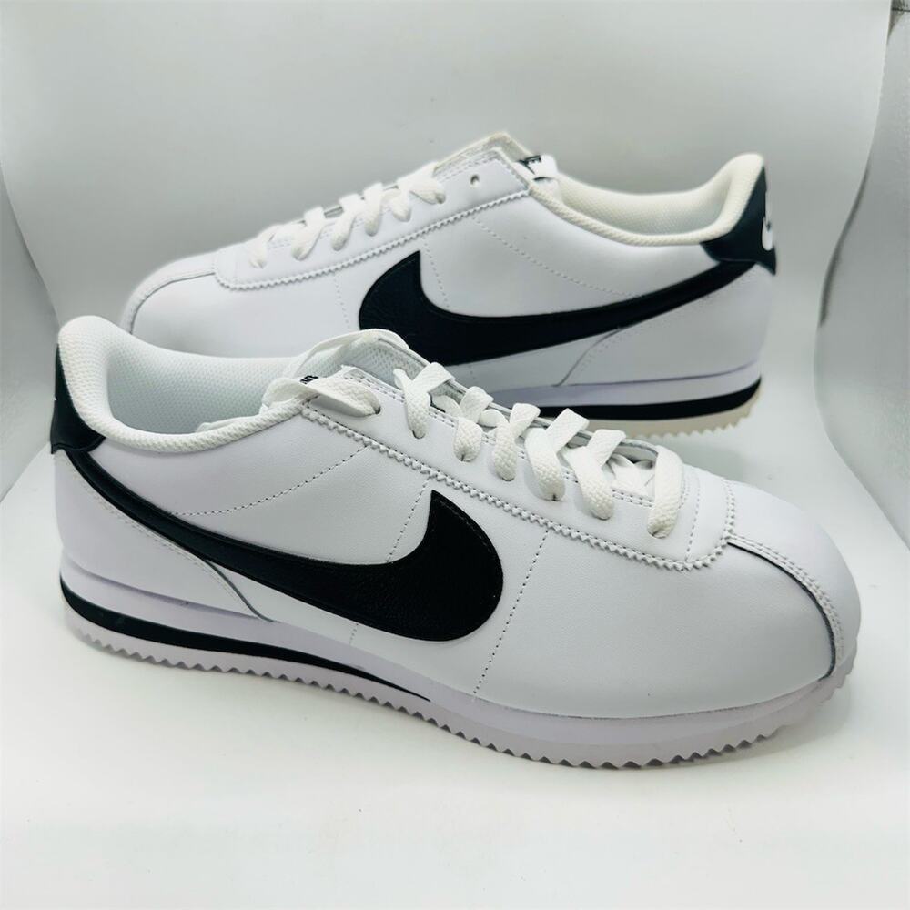 Nike Cortez Sneakers White/Black Classic Retro Low Top | Men's Size 9 | NWOB